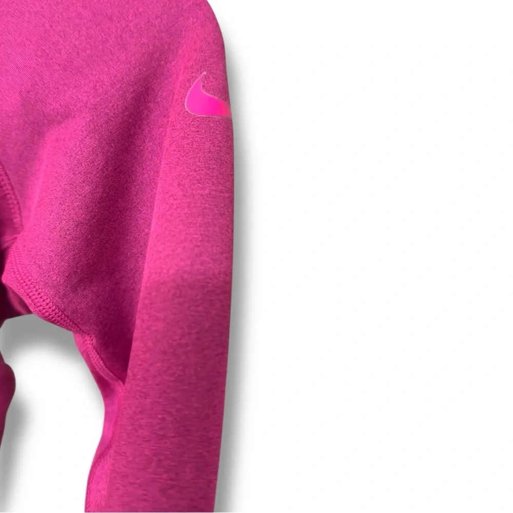 Nike Pro | NWOT Magenta Dri-FIT Hooded Warm Long Sleeve Athletic Top (sz XS/S)